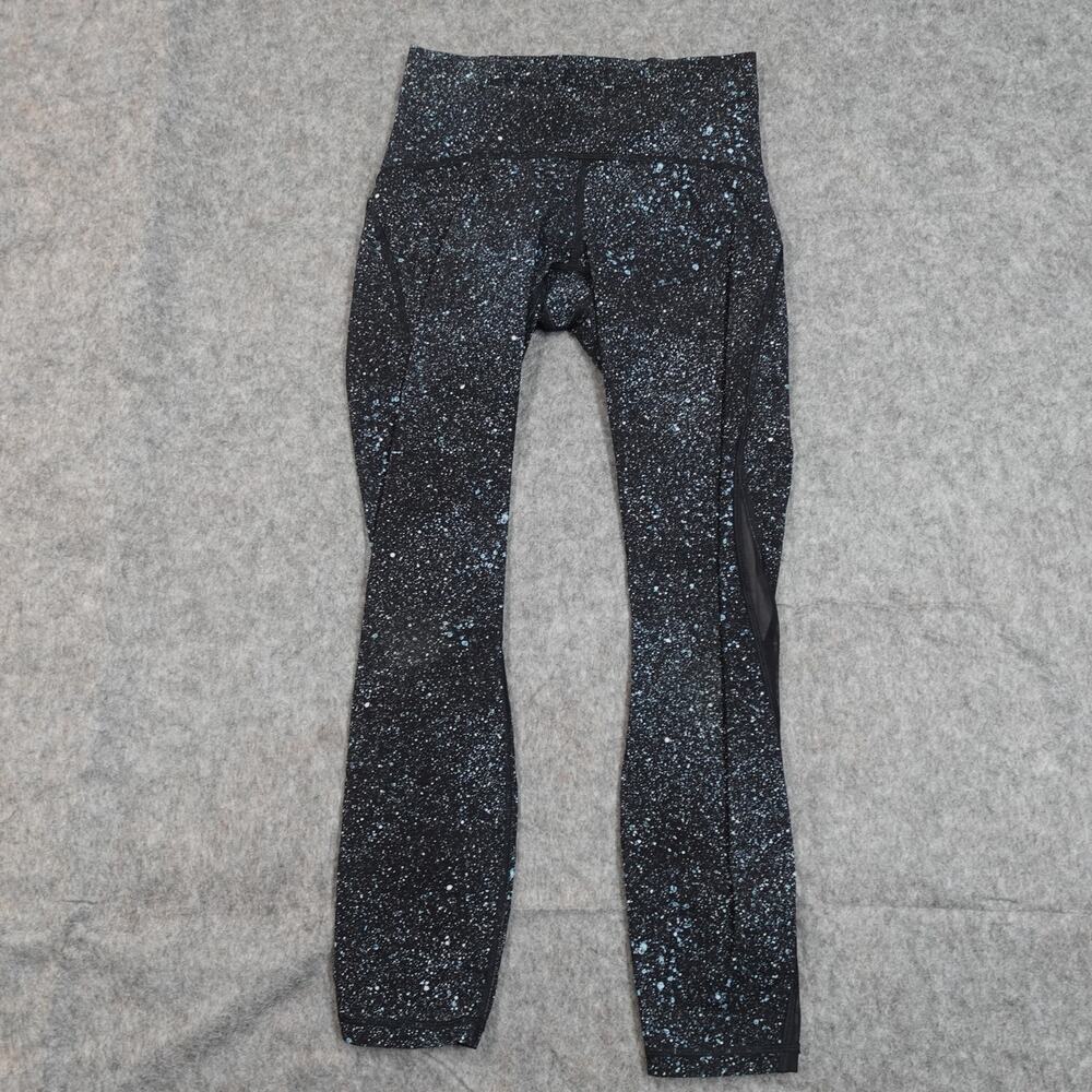 Lululemon Leggings‎ Womens 4 Train Times 7/8 25" Mineralize Multi Black Run Yoga